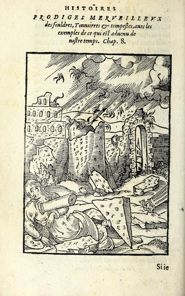 An illustration from Histoires prodigieuses extraictes de plusieurs fameux autheurs, grecz & latins, sacrez & prophanes, 1561, leaf 72