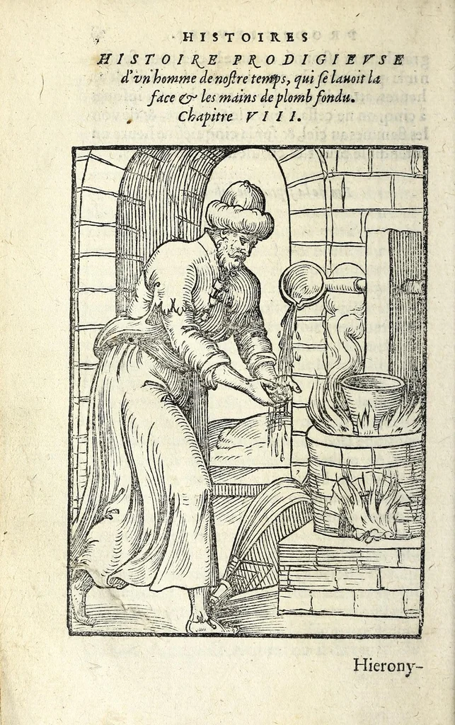 An illustration from Histoires prodigieuses extraictes de plusieurs fameux autheurs, grecz & latins, sacrez & prophanes, 1561, leaf 84