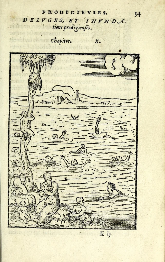 An illustration from Histoires prodigieuses extraictes de plusieurs fameux autheurs, grecz & latins, sacrez & prophanes, 1561, leaf 95