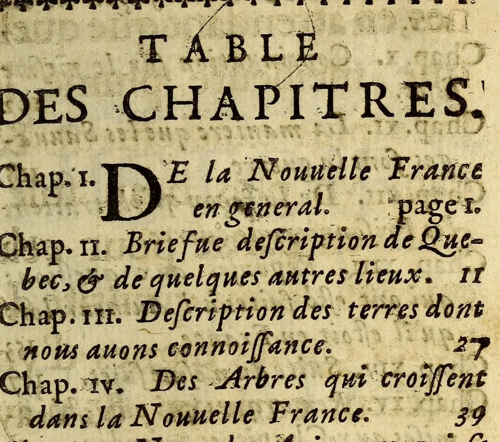 An illustration from Histoire veritable et naturelle des moeurs & productions du pays de la Nouuelle France, vulgairement dite le Canada., 1664, leaf 29