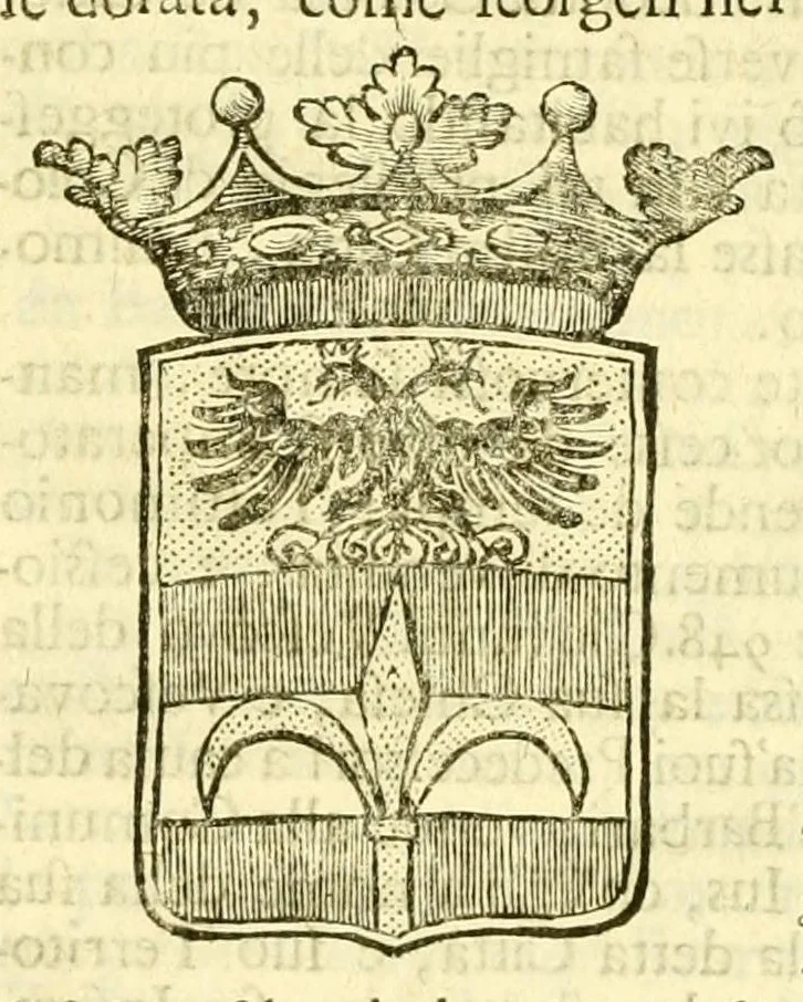 An illustration from Historia antica, e moderna: sacra, e profana, della città di Trieste ... : con la notitia di molt'arcani d'antichità ... e gesti d'huomini illustri ... sin'à ... 1698, 1698, leaf 104