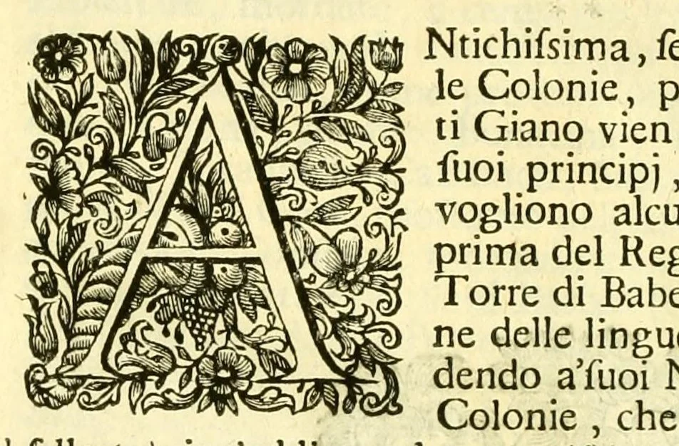An illustration from Historia antica, e moderna: sacra, e profana, della città di Trieste ... : con la notitia di molt'arcani d'antichità ... e gesti d'huomini illustri ... sin'à ... 1698, 1698, leaf 128