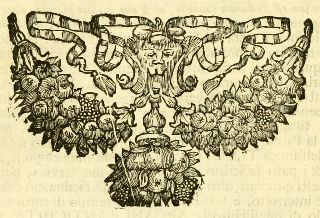 An illustration from Historia antica, e moderna: sacra, e profana, della città di Trieste ... : con la notitia di molt'arcani d'antichità ... e gesti d'huomini illustri ... sin'à ... 1698, 1698, leaf 14