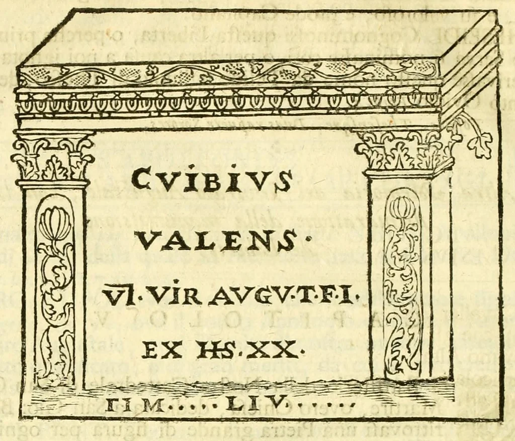 An illustration from Historia antica, e moderna: sacra, e profana, della città di Trieste ... : con la notitia di molt'arcani d'antichità ... e gesti d'huomini illustri ... sin'à ... 1698, 1698, leaf 250