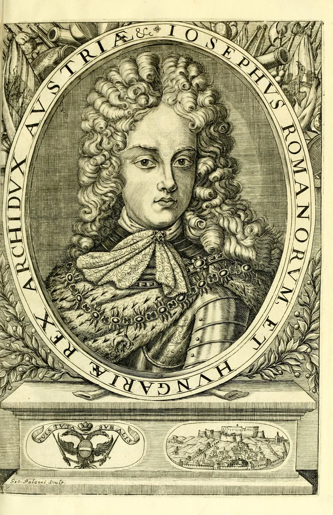 An illustration from Historia antica, e moderna: sacra, e profana, della città di Trieste ... : con la notitia di molt'arcani d'antichità ... e gesti d'huomini illustri ... sin'à ... 1698, 1698, leaf 27