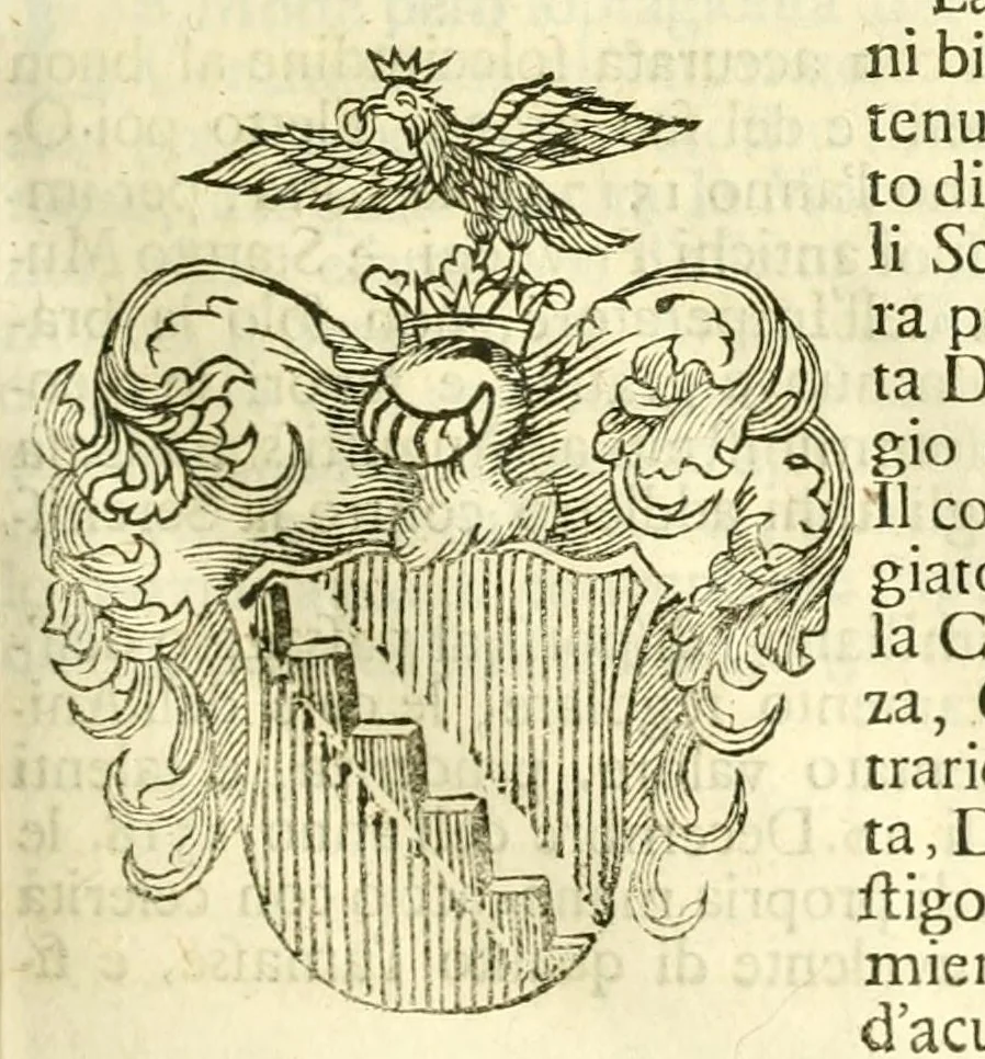 An illustration from Historia antica, e moderna: sacra, e profana, della città di Trieste ... : con la notitia di molt'arcani d'antichità ... e gesti d'huomini illustri ... sin'à ... 1698, 1698, leaf 341