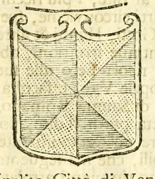 An illustration from Historia antica, e moderna: sacra, e profana, della città di Trieste ... : con la notitia di molt'arcani d'antichità ... e gesti d'huomini illustri ... sin'à ... 1698, 1698, leaf 696