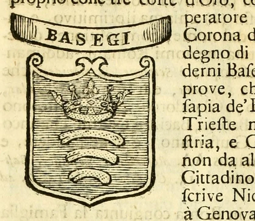 An illustration from Historia antica, e moderna: sacra, e profana, della città di Trieste ... : con la notitia di molt'arcani d'antichità ... e gesti d'huomini illustri ... sin'à ... 1698, 1698, leaf 706