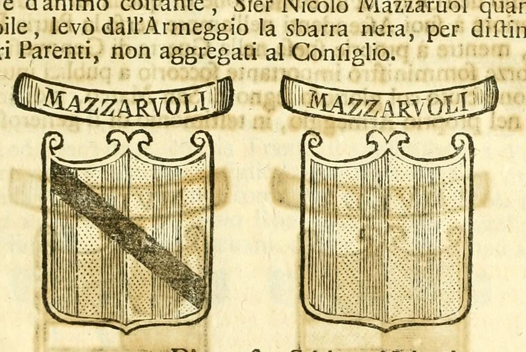 An illustration from Historia antica, e moderna: sacra, e profana, della città di Trieste ... : con la notitia di molt'arcani d'antichità ... e gesti d'huomini illustri ... sin'à ... 1698, 1698, leaf 719