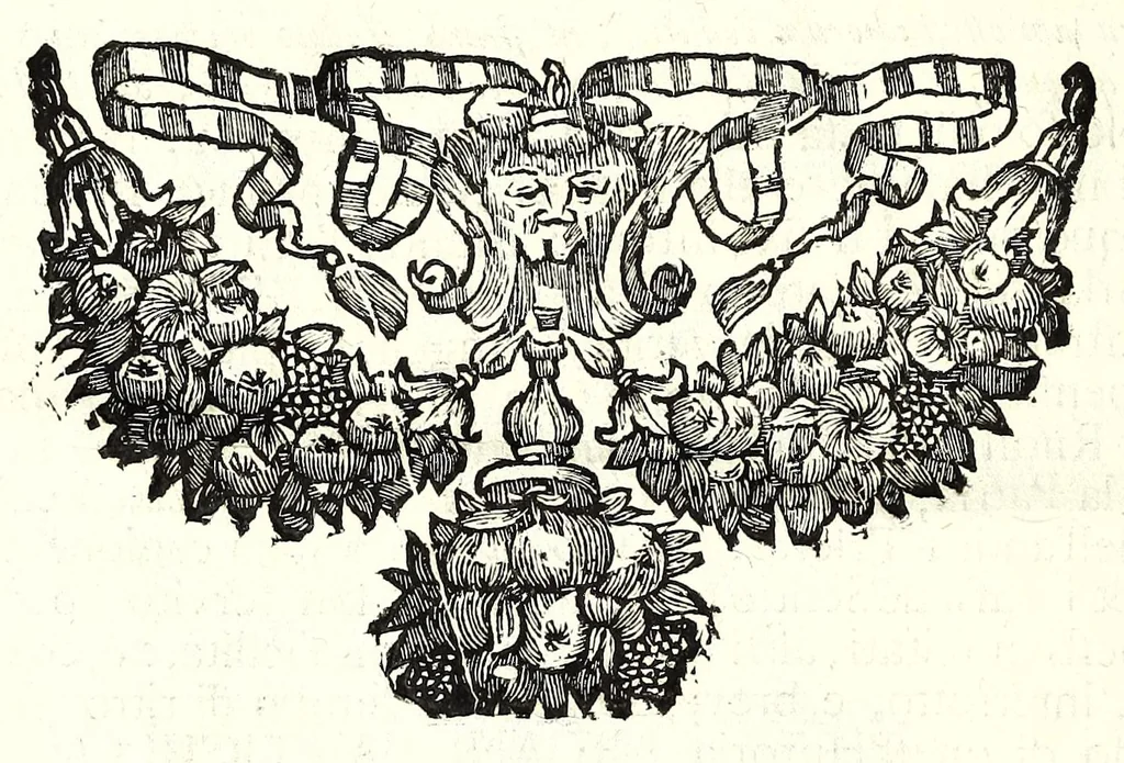 An illustration from Historia antica e moderna, sacra e profana, della città di Trieste, celebre colonia de'cittadini Romani : con la notitia di molt'arcani d'antichità, prerogative di nobiltà, e gesti d'huomini illustri, privilegi della città, e famiglie d'essa, varietà d'eruditioni, inscrittioni, sassi, mausolei, M.S. successi, mutationi de riti, e dominj, fin'à quest'anno 1698, 1698, leaf 14