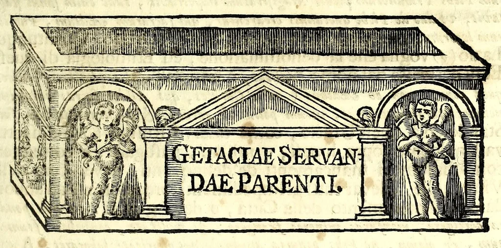 An illustration from Historia antica e moderna, sacra e profana, della città di Trieste, celebre colonia de'cittadini Romani : con la notitia di molt'arcani d'antichità, prerogative di nobiltà, e gesti d'huomini illustri, privilegi della città, e famiglie d'essa, varietà d'eruditioni, inscrittioni, sassi, mausolei, M.S. successi, mutationi de riti, e dominj, fin'à quest'anno 1698, 1698, leaf 197