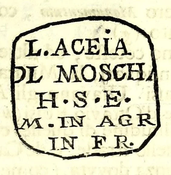 An illustration from Historia antica e moderna, sacra e profana, della città di Trieste, celebre colonia de'cittadini Romani : con la notitia di molt'arcani d'antichità, prerogative di nobiltà, e gesti d'huomini illustri, privilegi della città, e famiglie d'essa, varietà d'eruditioni, inscrittioni, sassi, mausolei, M.S. successi, mutationi de riti, e dominj, fin'à quest'anno 1698, 1698, leaf 267