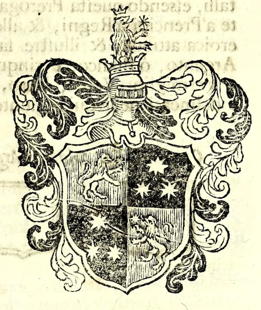 An illustration from Historia antica e moderna, sacra e profana, della città di Trieste, celebre colonia de'cittadini Romani : con la notitia di molt'arcani d'antichità, prerogative di nobiltà, e gesti d'huomini illustri, privilegi della città, e famiglie d'essa, varietà d'eruditioni, inscrittioni, sassi, mausolei, M.S. successi, mutationi de riti, e dominj, fin'à quest'anno 1698, 1698, leaf 695