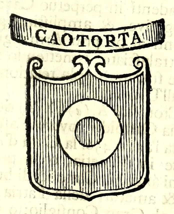 An illustration from Historia antica e moderna, sacra e profana, della città di Trieste, celebre colonia de'cittadini Romani : con la notitia di molt'arcani d'antichità, prerogative di nobiltà, e gesti d'huomini illustri, privilegi della città, e famiglie d'essa, varietà d'eruditioni, inscrittioni, sassi, mausolei, M.S. successi, mutationi de riti, e dominj, fin'à quest'anno 1698, 1698, leaf 715