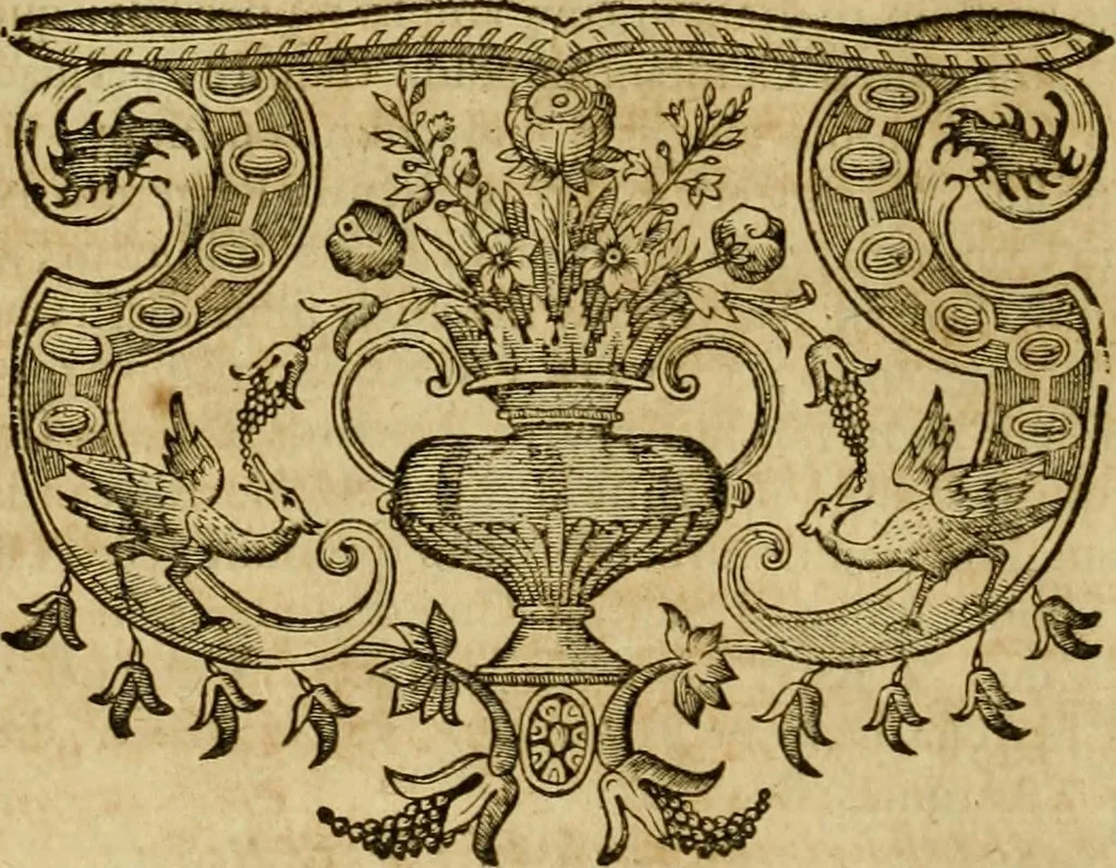 An illustration from Historia Byzantina duplici commentario illustrata : prior, Familias ac stemmata imperatorum constantinopolianorum, cum eorundem augustorum nomismatibus, & aliquot iconibus : praeterea familias dalmaticas & turcicas complecticur : alter, Descriptionem urbis constantinopolitanae, qualis extitit sub imperatoribus christianis, 1680, leaf 175