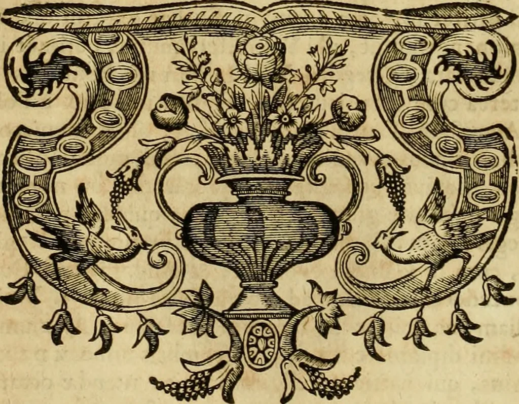 An illustration from Historia Byzantina duplici commentario illustrata : prior, Familias ac stemmata imperatorum constantinopolianorum, cum eorundem augustorum nomismatibus, & aliquot iconibus : praeterea familias dalmaticas & turcicas complecticur : alter, Descriptionem urbis constantinopolitanae, qualis extitit sub imperatoribus christianis, 1680, leaf 217