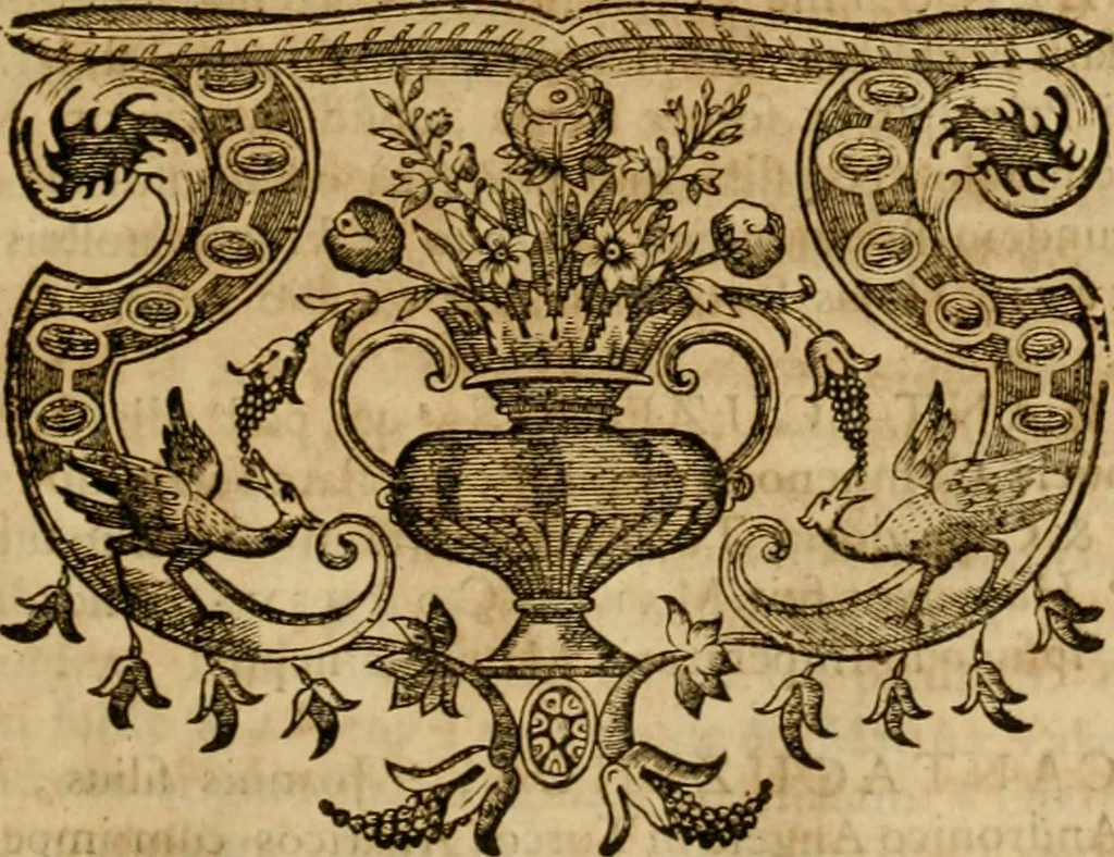 An illustration from Historia Byzantina duplici commentario illustrata : prior, Familias ac stemmata imperatorum constantinopolianorum, cum eorundem augustorum nomismatibus, & aliquot iconibus : praeterea familias dalmaticas & turcicas complecticur : alter, Descriptionem urbis constantinopolitanae, qualis extitit sub imperatoribus christianis, 1680, leaf 274
