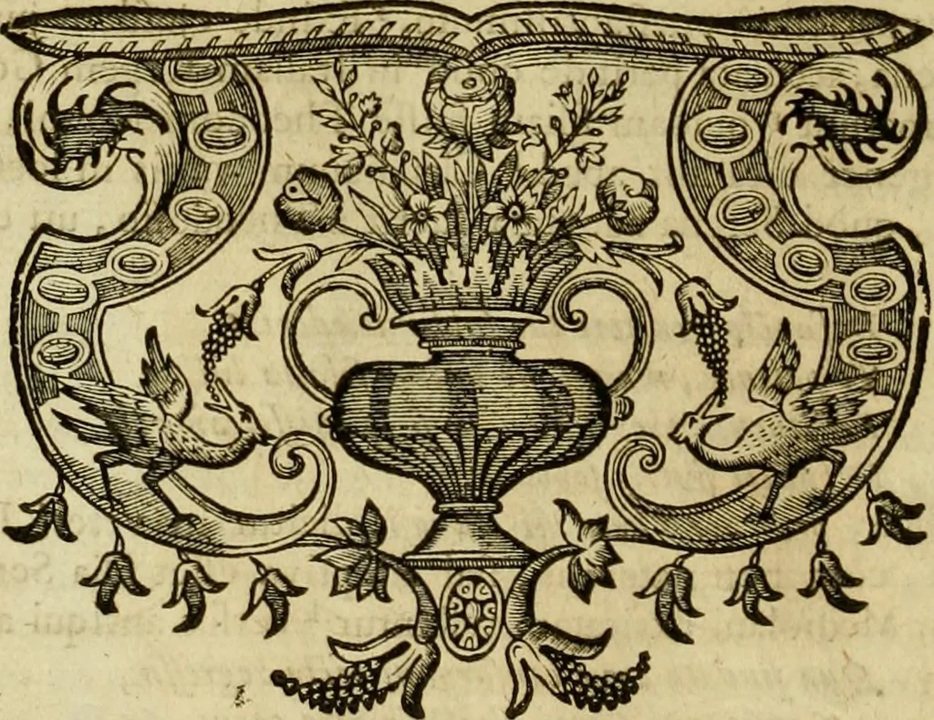 An illustration from Historia Byzantina duplici commentario illustrata : prior, Familias ac stemmata imperatorum constantinopolianorum, cum eorundem augustorum nomismatibus, & aliquot iconibus : praeterea familias dalmaticas & turcicas complecticur : alter, Descriptionem urbis constantinopolitanae, qualis extitit sub imperatoribus christianis, 1680, leaf 93