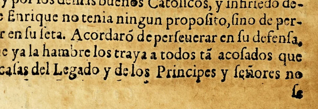 An illustration from Historia de Antonio de Herrera, criado de Su Magestad, y su coronista mayor de las Indias, de los sucessos de Francia, desde el año de 1585. que començò la Liga Catolica, hasta en fin del año 1594. ., 1598, leaf 308