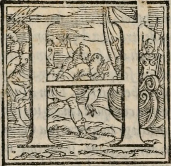 An illustration from Historia degli imperatori Greci descritta da Niceta Acominato da Chone ... in XIX. libri ; li quali seguono, lascia il Zonara, dal M.CXVII. fino al M.CCIII. nel qual tempo si uede la declinatione del Imperio : questi sono aggiunti Gli annali degli Imperatori di Constantinopoli, con l' Historia delle parti dell' Oriente scritta da Haithone ... tradotti in lingua Italiana da M. Ioseppe Horologgi, 1562, leaf 169