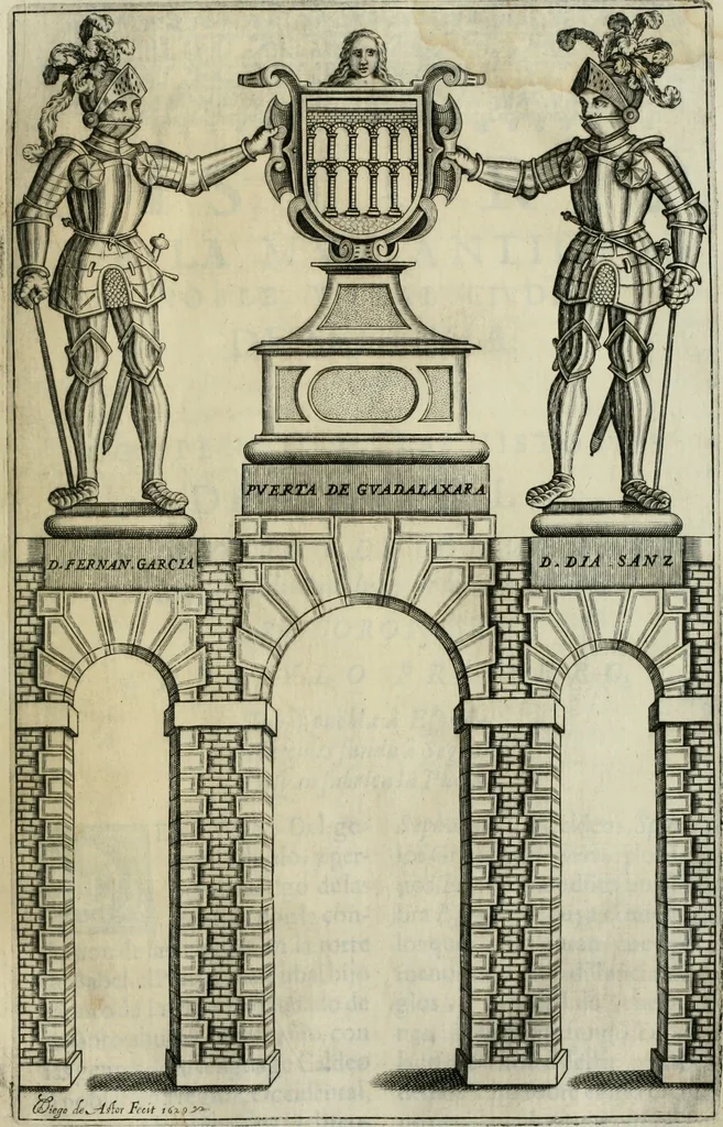 An illustration from Historia de la insigne ciudad de Segovia y conpendio de las historias de Castilla, 1637, leaf 22