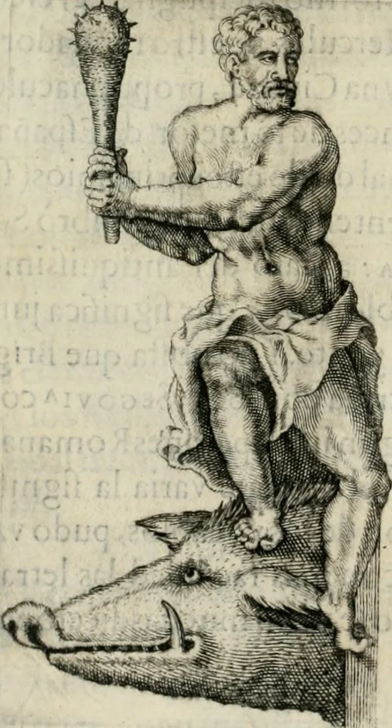 An illustration from Historia de la insigne ciudad de Segovia y conpendio de las historias de Castilla, 1637, leaf 27