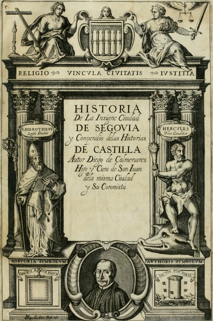 An illustration from Historia de la insigne ciudad de Segovia y conpendio de las historias de Castilla, 1637, leaf 4