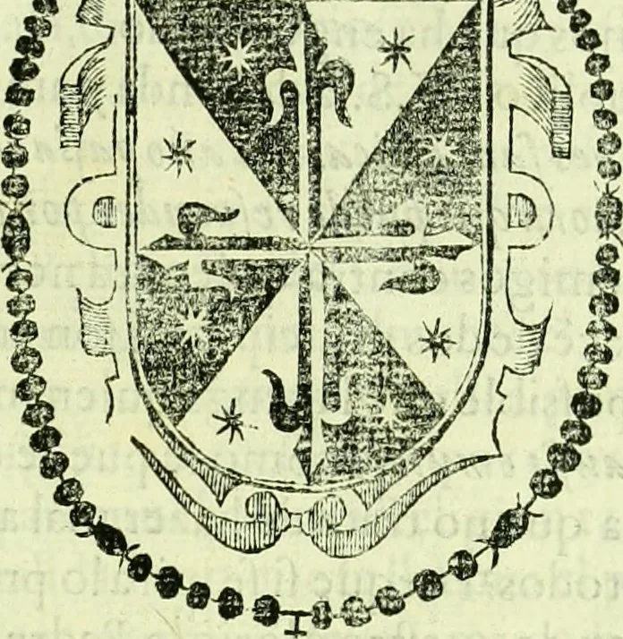 An illustration from Historia de la Provincia de S. Vicente de Chiapa y Guatemala de la orden de ñro glorioso padre Sancto Domingo: escribense juntamente los principios de las demas provincias de esta religion de las Indias Occidentales, y lo secular de la gobernacion de Guatemala, 1619, leaf 10
