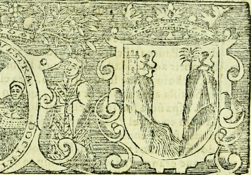 An illustration from Historia de la Provincia de S. Vicente de Chiapa y Guatemala de la orden de ñro glorioso padre Sancto Domingo: escribense juntamente los principios de las demas provincias de esta religion de las Indias Occidentales, y lo secular de la gobernacion de Guatemala, 1619, leaf 110