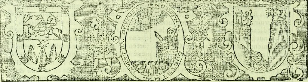 An illustration from Historia de la Provincia de S. Vicente de Chiapa y Guatemala de la orden de ñro glorioso padre Sancto Domingo: escribense juntamente los principios de las demas provincias de esta religion de las Indias Occidentales, y lo secular de la gobernacion de Guatemala, 1619, leaf 173