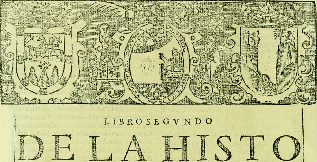 An illustration from Historia de la Provincia de S. Vicente de Chiapa y Guatemala de la orden de ñro glorioso padre Sancto Domingo: escribense juntamente los principios de las demas provincias de esta religion de las Indias Occidentales, y lo secular de la gobernacion de Guatemala, 1619, leaf 53