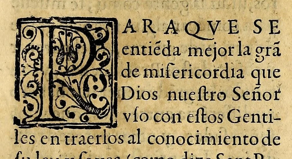 An illustration from Historia de las missiones que han hecho los religiosos de la Compañia de Iesus, para predicar el Sancto Euangelio en la India oriental, y en los reynos de la China y Iapon., 1601, leaf 21