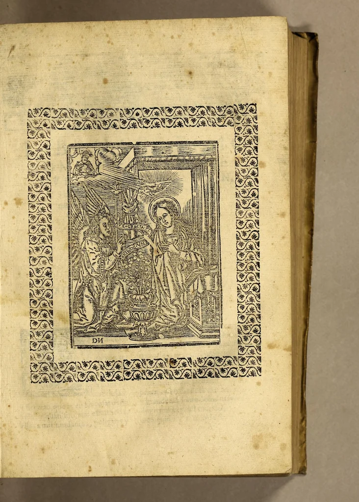 An illustration from Historia de las missiones que han hecho los religiosos de la Compañia de Iesus, para predicar el Sancto Euangelio en la India oriental, y en los reynos de la China y Iapon., 1601, leaf 17