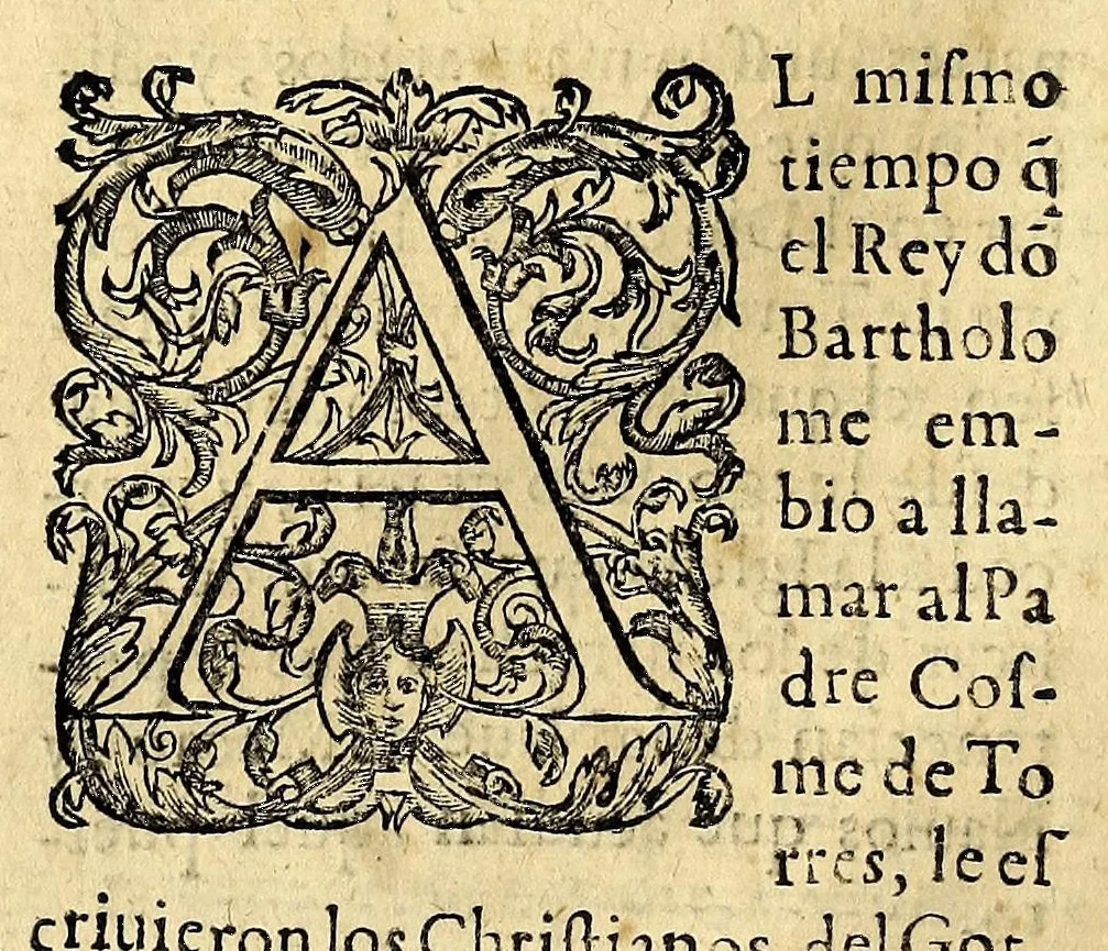 An illustration from Historia de las missiones que han hecho los religiosos de la Compañia de Iesus, para predicar el Sancto Euangelio en la India oriental, y en los reynos de la China y Iapon., 1601, leaf 68