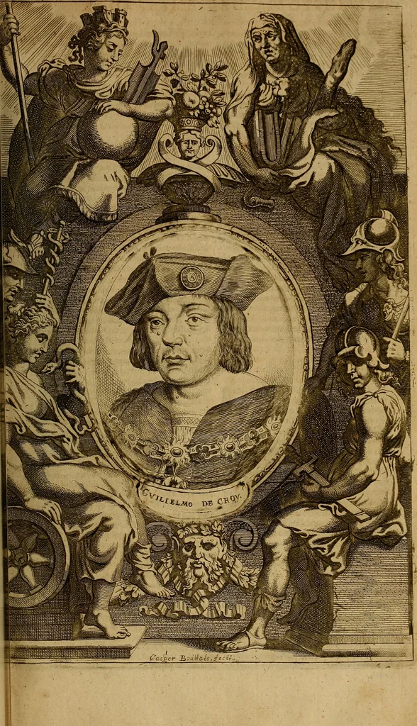 An illustration from Historia de la vida y hechos del emperador Carlos V. maximo : fortissimo, rey catholico de España, y de las Indias, islas, y tierra firme del mar oceano, &c, 1681, leaf 106