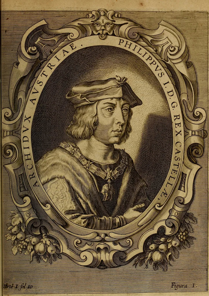 An illustration from Historia de la vida y hechos del emperador Carlos V. maximo : fortissimo, rey catholico de España, y de las Indias, islas, y tierra firme del mar oceano, &c, 1681, leaf 42