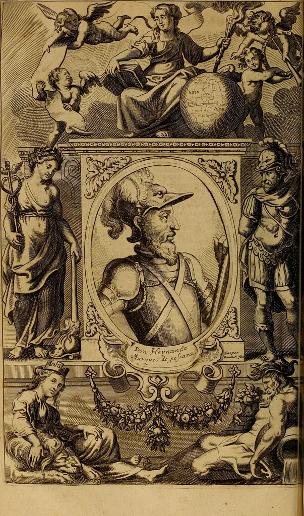 An illustration from Historia de la vida y hechos del emperador Carlos V. maximo : fortissimo, rey catholico de España, y de las Indias, islas, y tierra firme del mar oceano, &c, 1681, leaf 455