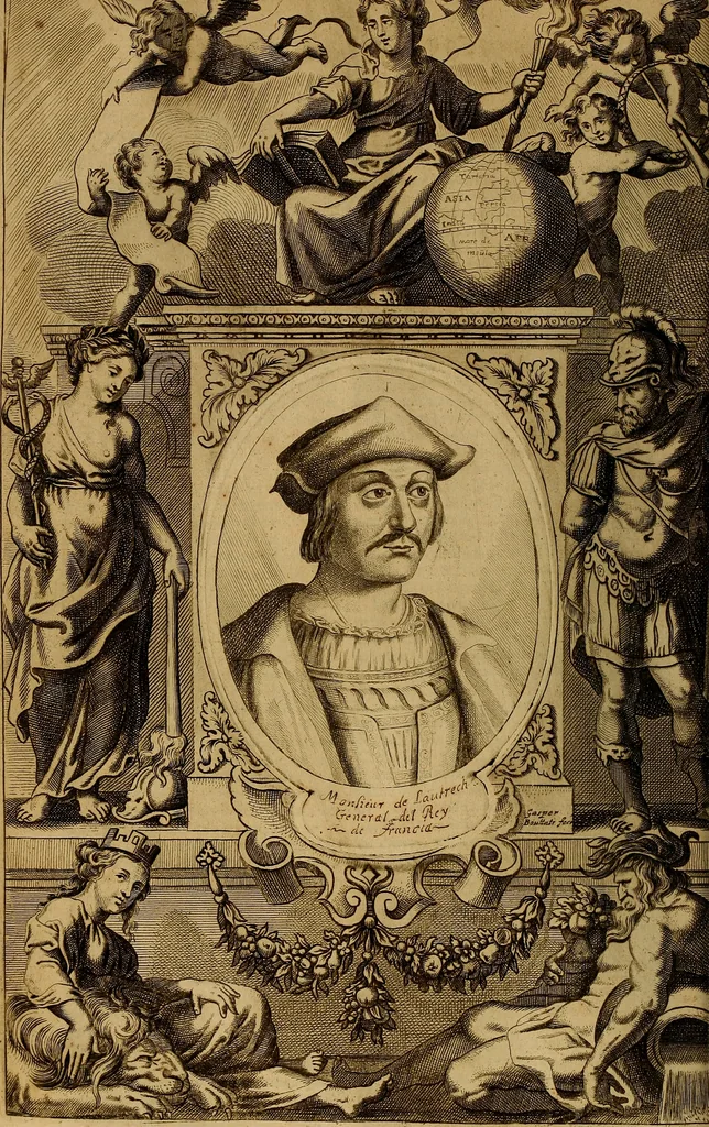 An illustration from Historia de la vida y hechos del emperador Carlos V. maximo : fortissimo, rey catholico de España, y de las Indias, islas, y tierra firme del mar oceano, &c, 1681, leaf 469