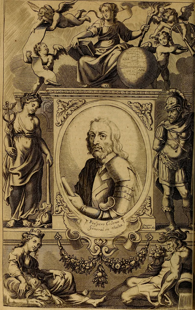 An illustration from Historia de la vida y hechos del emperador Carlos V. maximo : fortissimo, rey catholico de España, y de las Indias, islas, y tierra firme del mar oceano, &c, 1681, leaf 491