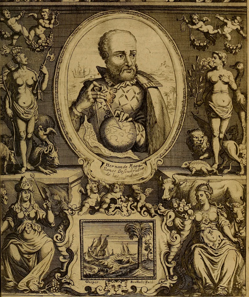 An illustration from Historia de la vida y hechos del emperador Carlos V. maximo : fortissimo, rey catholico de España, y de las Indias, islas, y tierra firme del mar oceano, &c, 1681, leaf 586