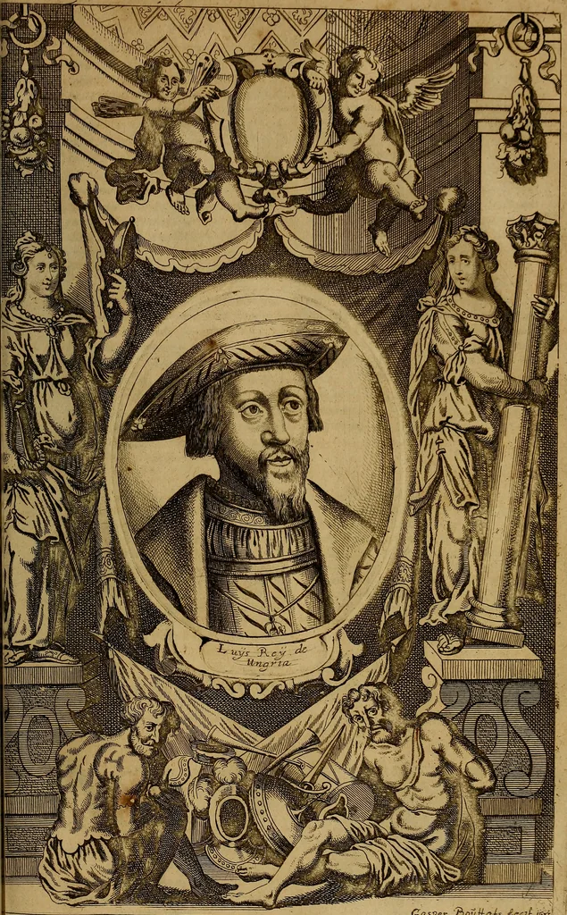 An illustration from Historia de la vida y hechos del emperador Carlos V. maximo : fortissimo, rey catholico de España, y de las Indias, islas, y tierra firme del mar oceano, &c, 1681, leaf 650