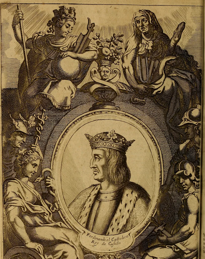 An illustration from Historia de la vida y hechos del emperador Carlos V. maximo : fortissimo, rey catholico de España, y de las Indias, islas, y tierra firme del mar oceano, &c, 1681, leaf 71