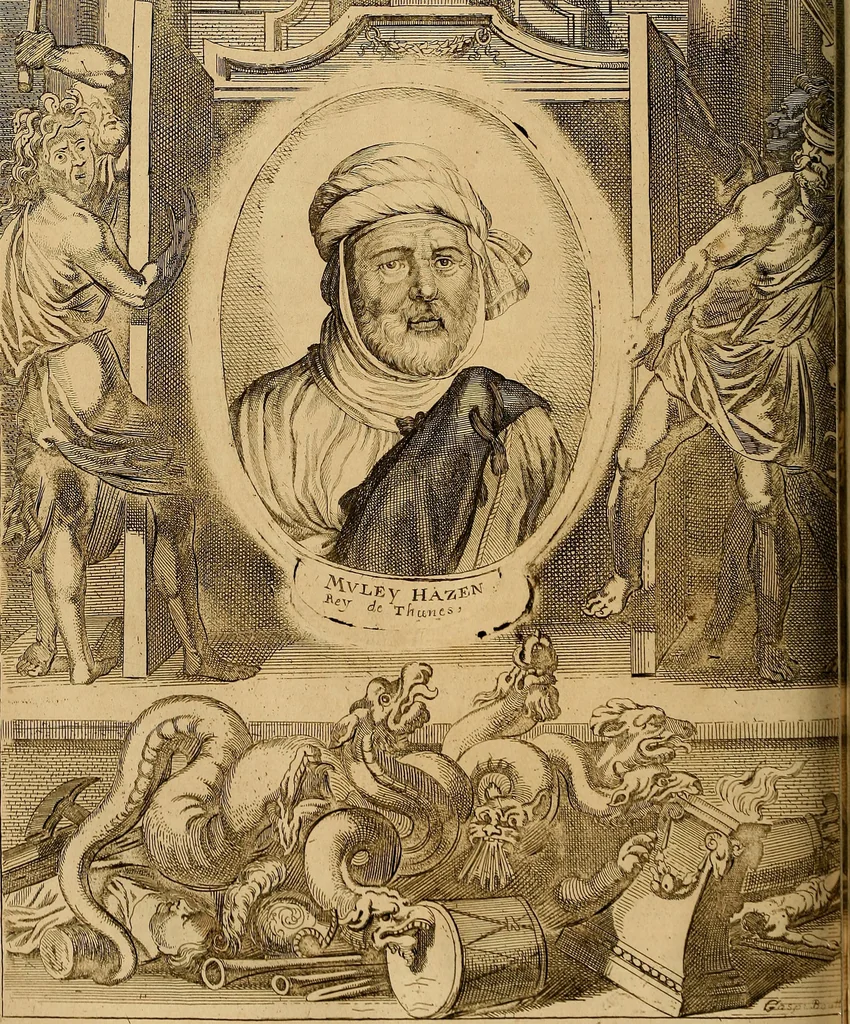 An illustration from Historia de la vida y hechos del emperador Carlos V. maximo : fortissimo, rey catholico de España, y de las Indias, islas, y tierra firme del mar oceano, &c, 1681, leaf 201