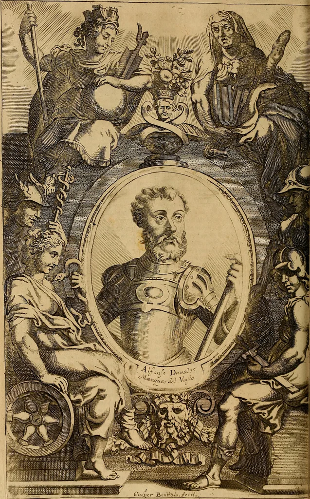 An illustration from Historia de la vida y hechos del emperador Carlos V. maximo : fortissimo, rey catholico de España, y de las Indias, islas, y tierra firme del mar oceano, &c, 1681, leaf 257