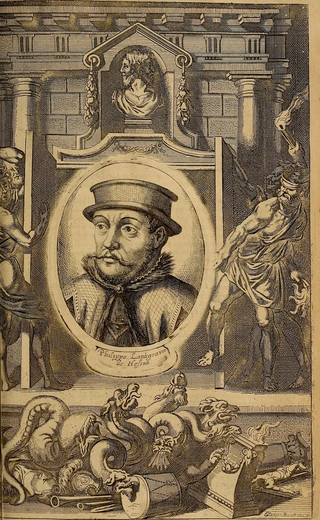 An illustration from Historia de la vida y hechos del emperador Carlos V. maximo : fortissimo, rey catholico de España, y de las Indias, islas, y tierra firme del mar oceano, &c, 1681, leaf 498