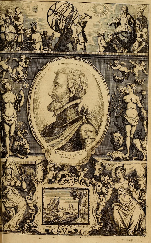 An illustration from Historia de la vida y hechos del emperador Carlos V. maximo : fortissimo, rey catholico de España, y de las Indias, islas, y tierra firme del mar oceano, &c, 1681, leaf 500