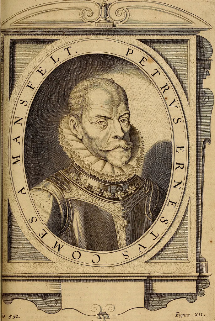 An illustration from Historia de la vida y hechos del emperador Carlos V. maximo : fortissimo, rey catholico de España, y de las Indias, islas, y tierra firme del mar oceano, &c, 1681, leaf 580