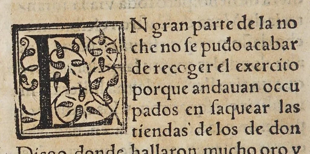 An illustration from Historia del descubrimiento y conquista de las prouincias del Peru, : y de los successos que en ella ha auido, desde que se conquistò, hasta que el licenciado de la Gasca obispo de Siguença boluio a estos reynos: y de las cosas naturales que en la dicha prouincia se hallan dignas de memoria., 1578, leaf 104