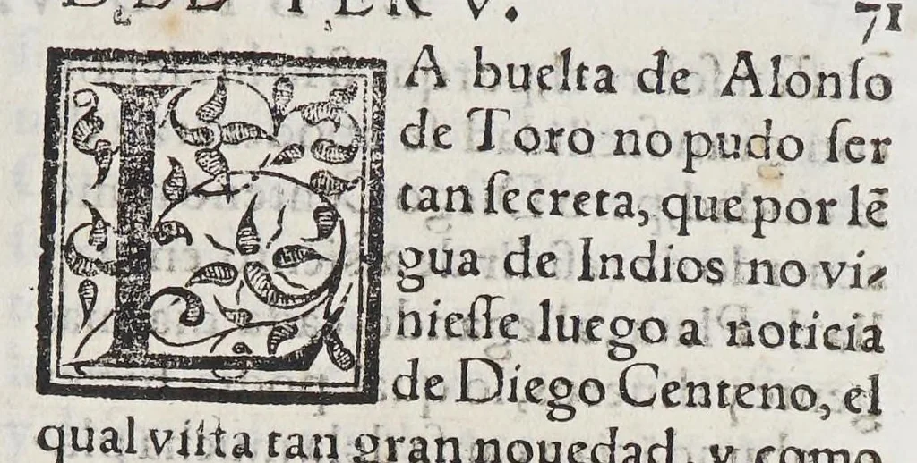 An illustration from Historia del descubrimiento y conquista de las prouincias del Peru, : y de los successos que en ella ha auido, desde que se conquistò, hasta que el licenciado de la Gasca obispo de Siguença boluio a estos reynos: y de las cosas naturales que en la dicha prouincia se hallan dignas de memoria., 1578, leaf 155