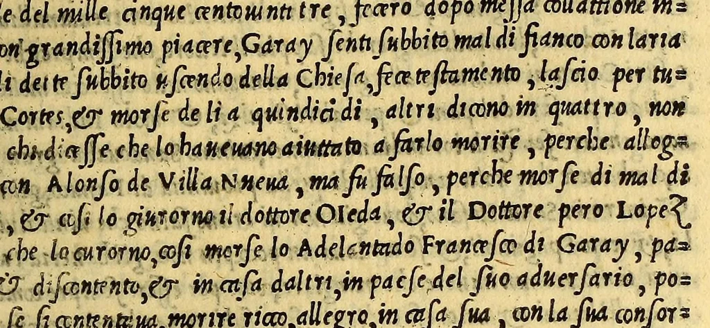An illustration from Historia del illustriss. et ualorosiss. capitano don Ferdinando Cortes marchese della ualle, et quando discoperse, et acquisto la Nuoua Hispagna., 1556, leaf 329